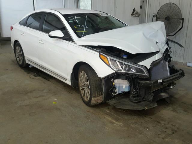 5NPE34AF3FH091378 - 2015 HYUNDAI SONATA SPO WHITE photo 1