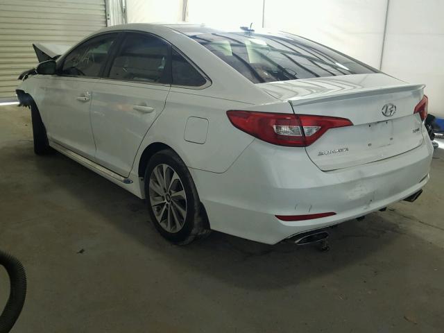 5NPE34AF3FH091378 - 2015 HYUNDAI SONATA SPO WHITE photo 3