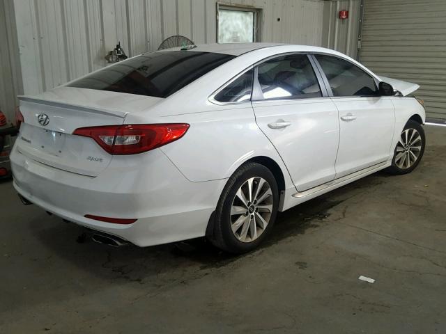 5NPE34AF3FH091378 - 2015 HYUNDAI SONATA SPO WHITE photo 4