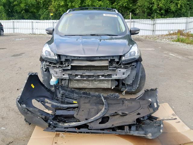 1FMCU9J95DUC81094 - 2013 FORD ESCAPE TIT GRAY photo 9