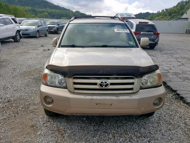 JTEEP21A650119324 - 2005 TOYOTA HIGHLANDER TAN photo 9