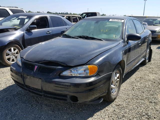 1G2NE52F63C268600 - 2003 PONTIAC GRAND AM S BLACK photo 2