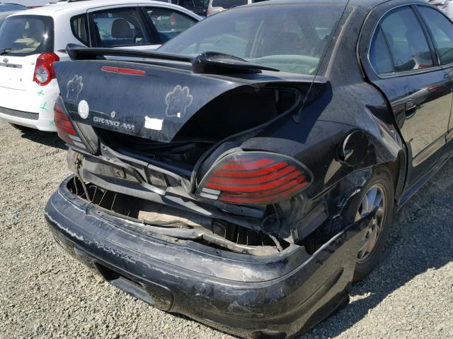 1G2NE52F63C268600 - 2003 PONTIAC GRAND AM S BLACK photo 9