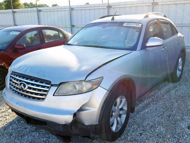 JNRAS08W55X201849 - 2005 INFINITI FX35 SILVER photo 2