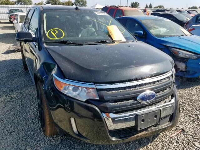 2FMDK4KC7DBB70687 - 2013 FORD EDGE LIMIT BLACK photo 1