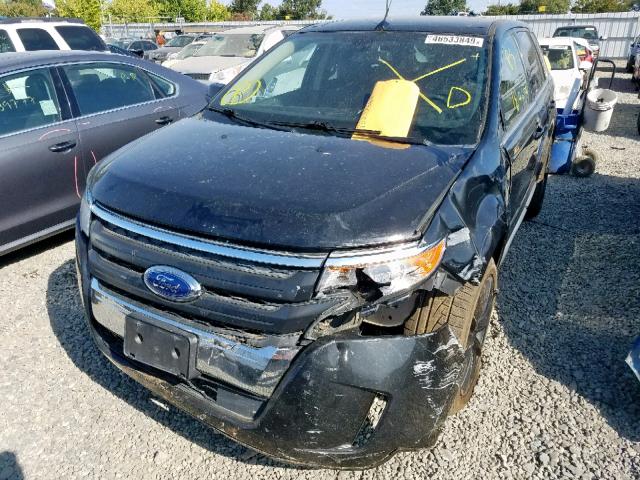 2FMDK4KC7DBB70687 - 2013 FORD EDGE LIMIT BLACK photo 2