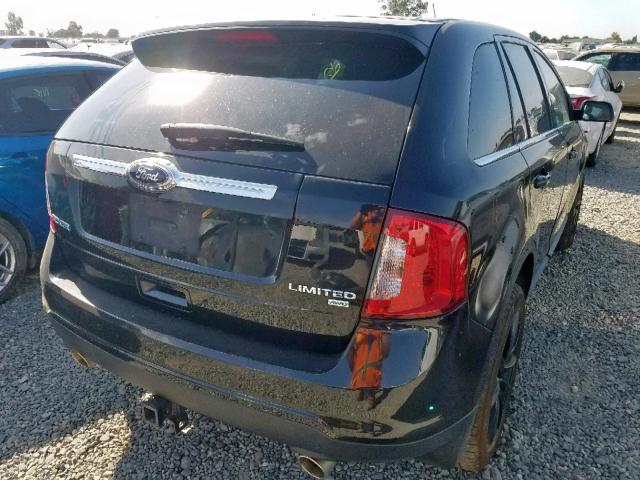 2FMDK4KC7DBB70687 - 2013 FORD EDGE LIMIT BLACK photo 4