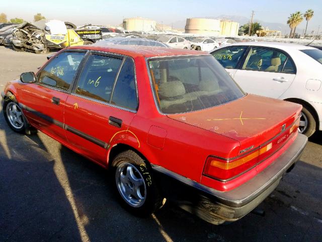 JHMED3546MS038428 - 1991 HONDA CIVIC DX RED photo 3