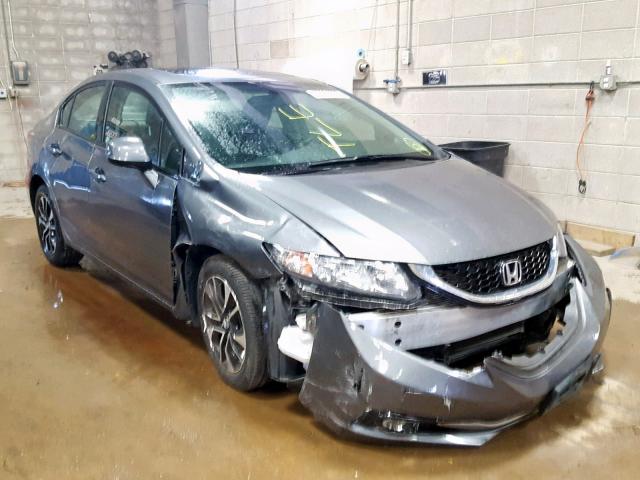 19XFB2F9XDE070673 - 2013 HONDA CIVIC EXL 灰色 照片 1