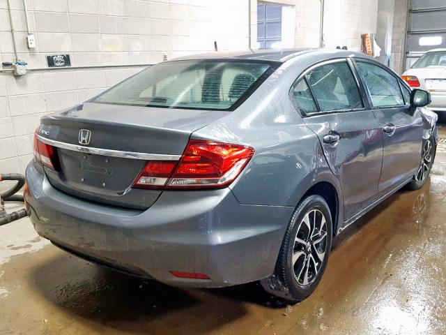 19XFB2F9XDE070673 - 2013 HONDA CIVIC EXL 灰色 照片 4