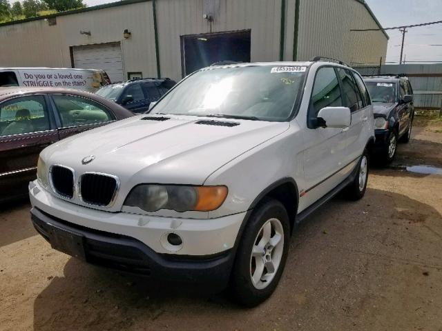 5UXFA53532LP57731 - 2002 BMW X5 3.0I WHITE photo 2