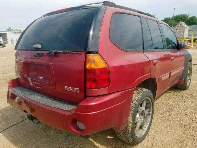 1GKDT13S922121925 - 2002 GMC ENVOY MAROON photo 4