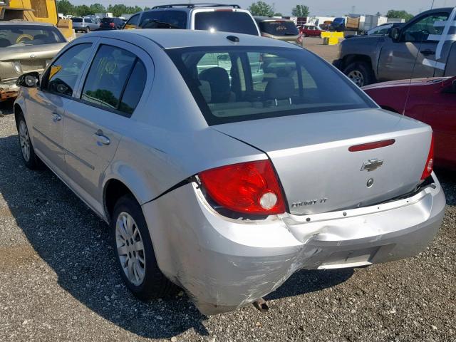 1G1AT58HX97226028 - 2009 CHEVROLET COBALT LT SILVER photo 3