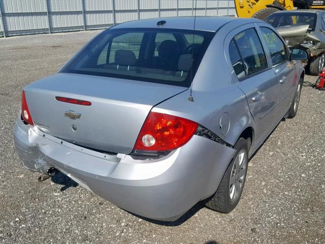 1G1AT58HX97226028 - 2009 CHEVROLET COBALT LT SILVER photo 4