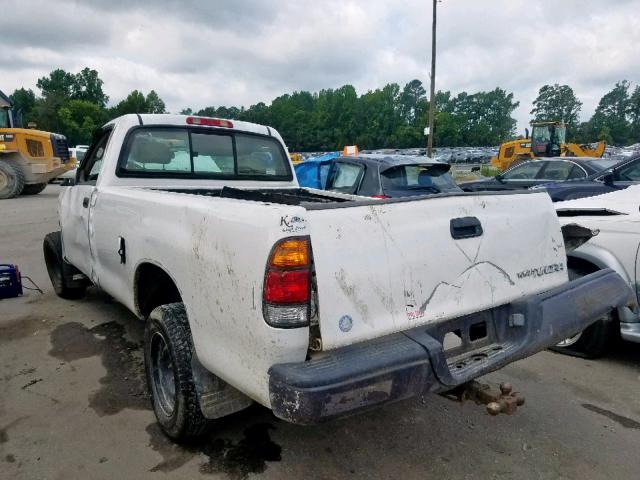 5TBJN32123S396875 - 2003 TOYOTA TUNDRA WHITE photo 3