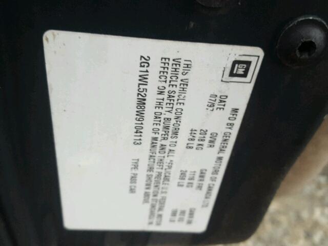 2G1WL52M8W9104113 - 1998 CHEVROLET LUMINA BAS Yaşıl foto 10