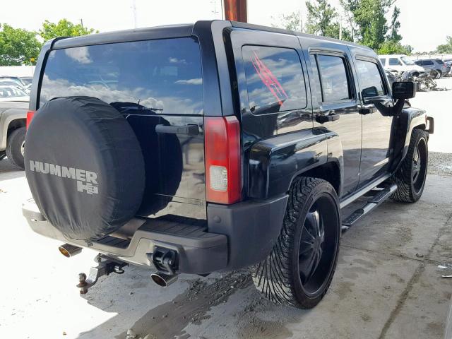 5GTDN136068277663 - 2006 HUMMER H3 BLACK photo 4