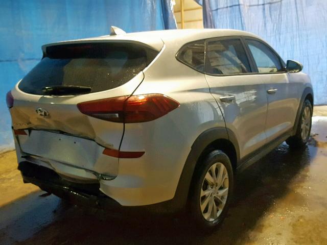 KM8J2CA45KU905214 - 2019 HYUNDAI TUCSON SE SILVER photo 4