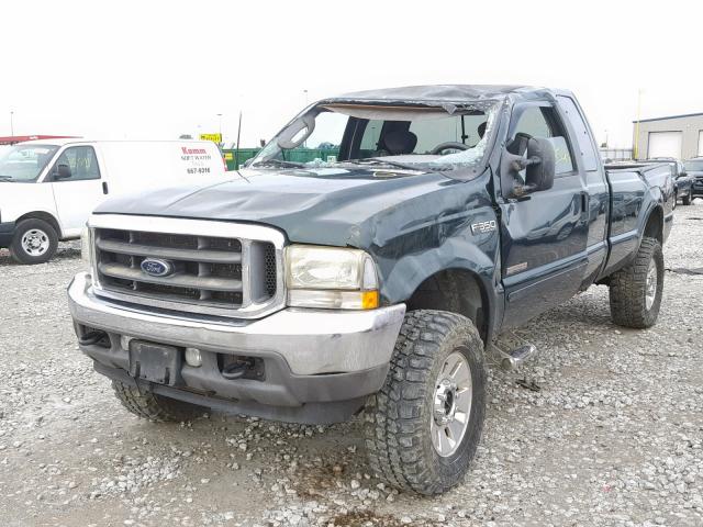 1FTSX31P83EC01783 - 2003 FORD F350 SRW S GREEN photo 2