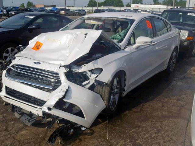 3FA6P0D99GR142426 - 2016 FORD FUSION TIT WHITE photo 2