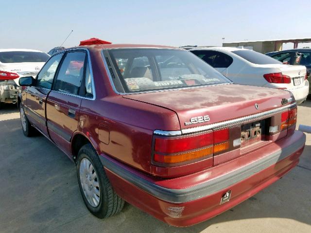 JM1GD2222L1809768 - 1990 MAZDA 626 DX RED photo 3