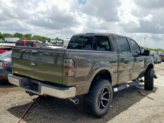 1FTRW12W88FA06621 - 2008 FORD F150 SUPER GREEN photo 4