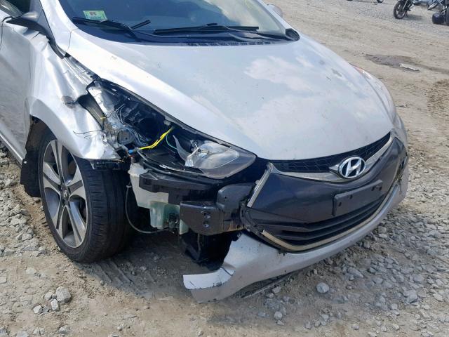 KMHDH6AE4DU002349 - 2013 HYUNDAI ELANTRA CO GRAY photo 9