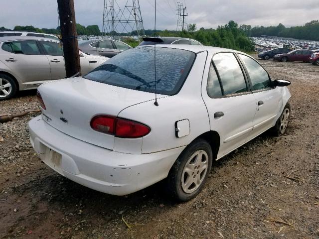 1G1JF524417148380 - 2001 CHEVROLET CAVALIER L WHITE photo 4