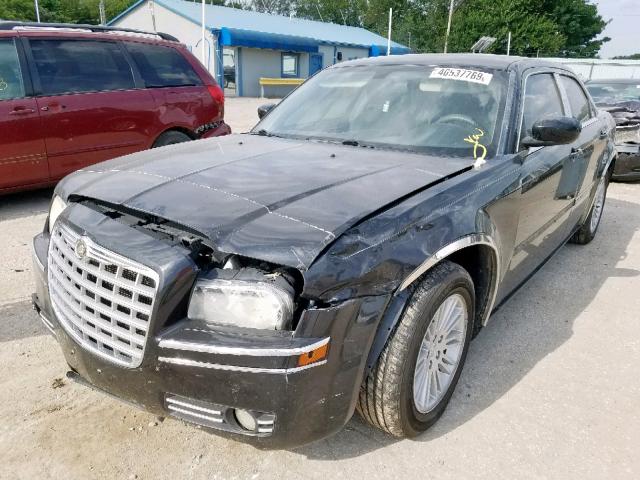 2C3KA53G96H360646 - 2006 CHRYSLER 300 TOURIN BLACK photo 2