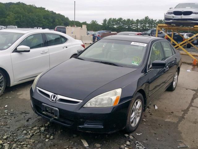 1HGCM56837A016372 - 2007 HONDA ACCORD EX BLACK photo 2