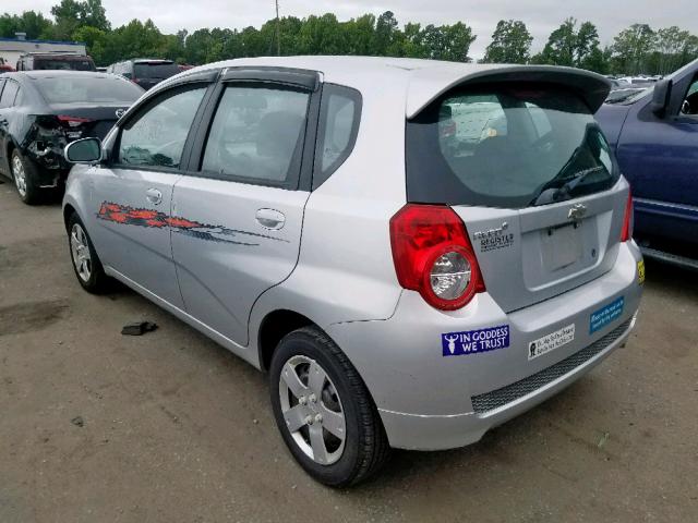 KL1TD6DE5BB162330 - 2011 CHEVROLET AVEO LS SILVER photo 3