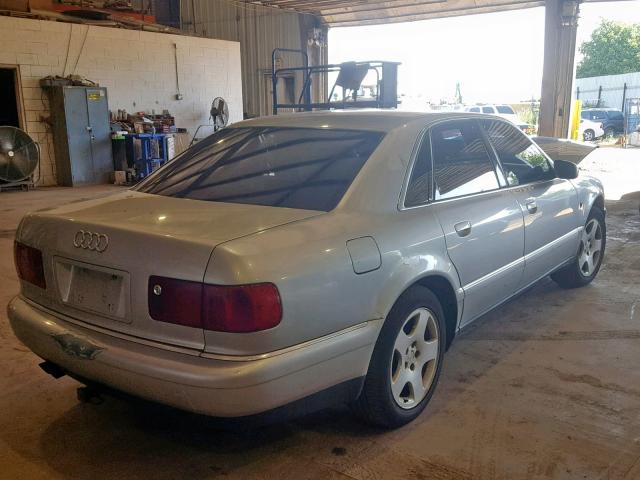 WAUFL54D6YN001824 - 2000 AUDI A8 QUATTRO SILVER photo 4