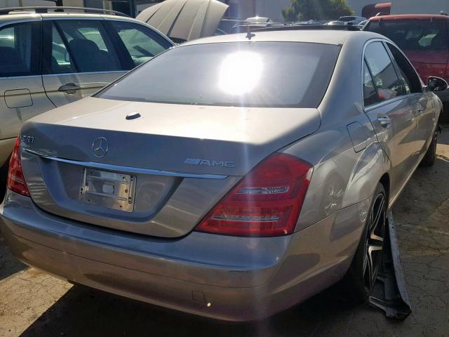 WDDNG71X17A034710 - 2007 MERCEDES-BENZ S 550 GRAY photo 4