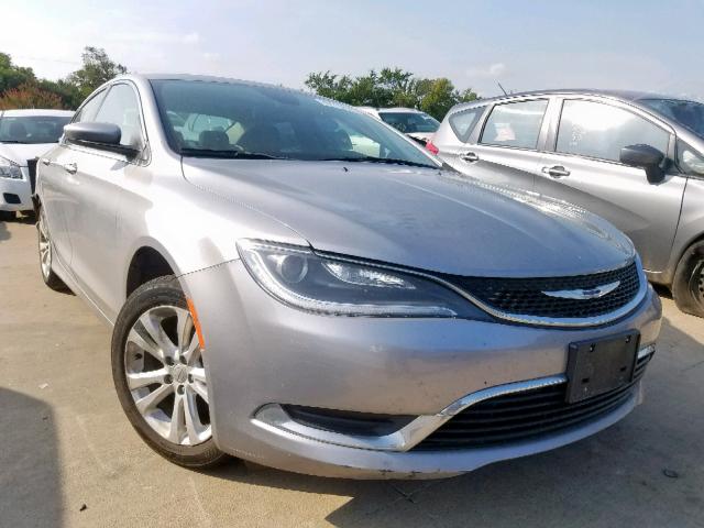 1C3CCCAB2FN655248 - 2015 CHRYSLER 200 LIMITE GRAY photo 1