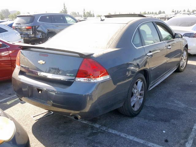 2G1WC5EM1B1128645 - 2011 CHEVROLET IMPALA LTZ CHARCOAL photo 4