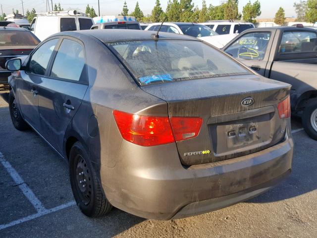 KNAFU4A24C5486578 - 2012 KIA FORTE EX GRAY photo 3