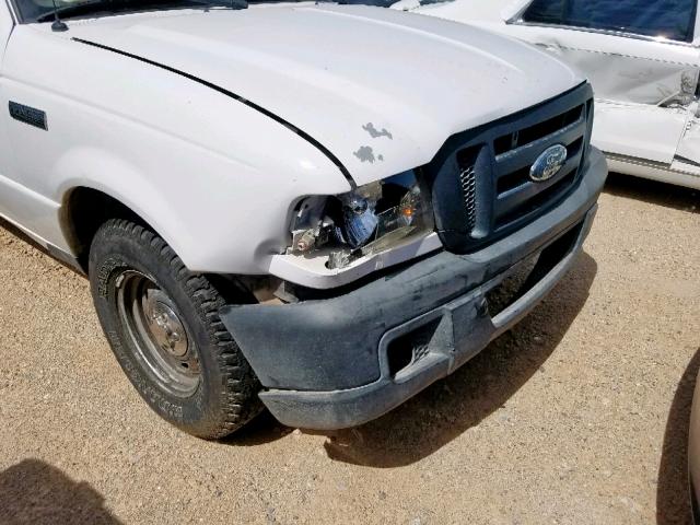 1FTYR14U36PA78106 - 2006 FORD RANGER SUP WHITE photo 9