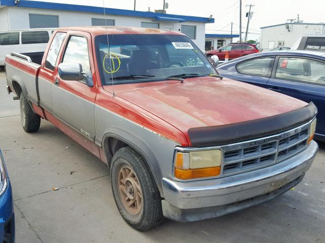 1B7FL23X4PS256419 - 1993 DODGE DAKOTA RED photo 1