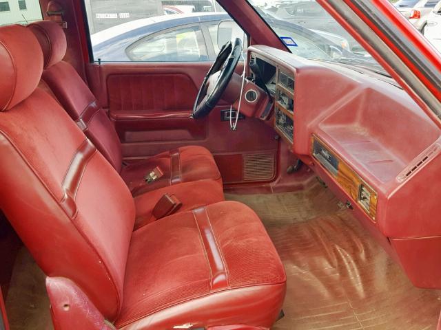 1B7FL23X4PS256419 - 1993 DODGE DAKOTA RED photo 5