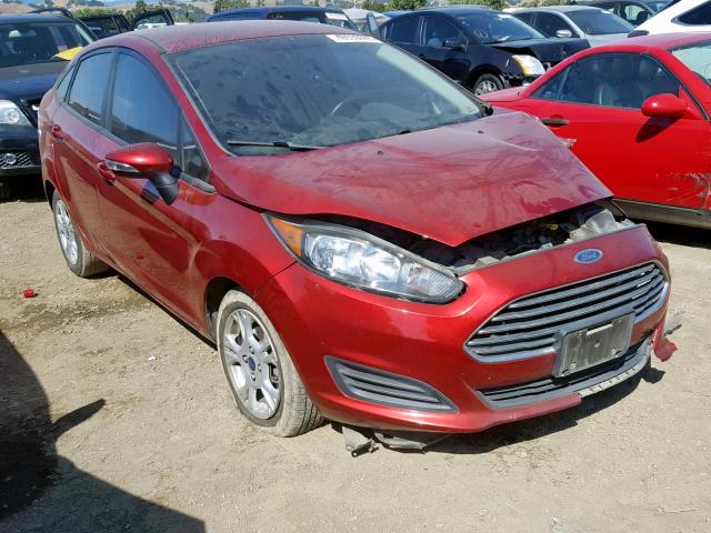 3FADP4BJ7EM203990 - 2014 FORD FIESTA SE RED photo 1