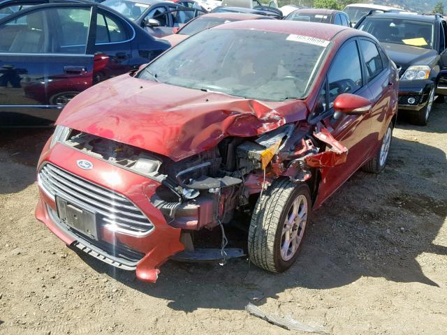 3FADP4BJ7EM203990 - 2014 FORD FIESTA SE RED photo 2