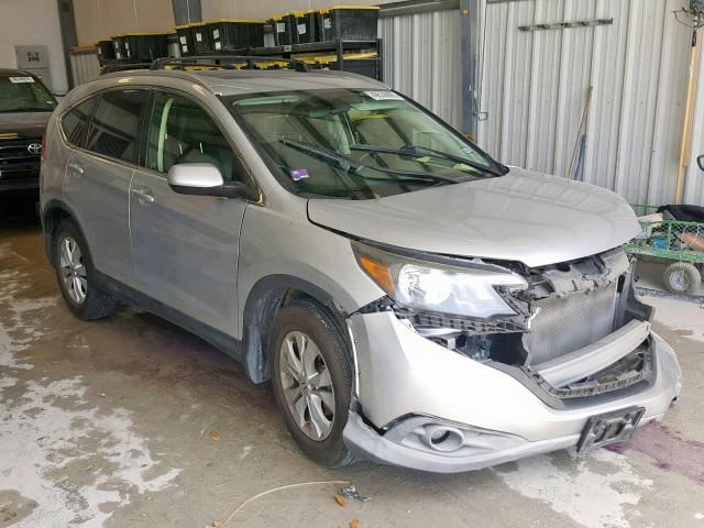 JHLRM4H72CC010815 - 2012 HONDA CR-V EXL GRAY photo 1