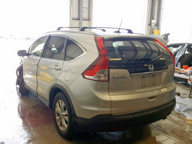 JHLRM4H72CC010815 - 2012 HONDA CR-V EXL GRAY photo 3