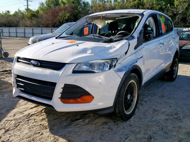 1FMCU0F76EUA02885 - 2014 FORD ESCAPE S WHITE photo 2