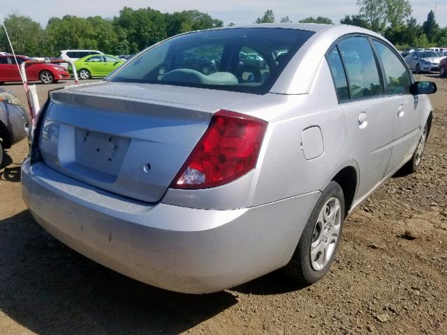 1G8AJ52F44Z151564 - 2004 SATURN ION LEVEL SILVER photo 4