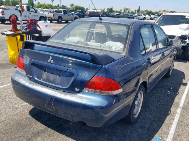 JA3AJ26E95U051849 - 2005 MITSUBISHI LANCER ES BLUE photo 4