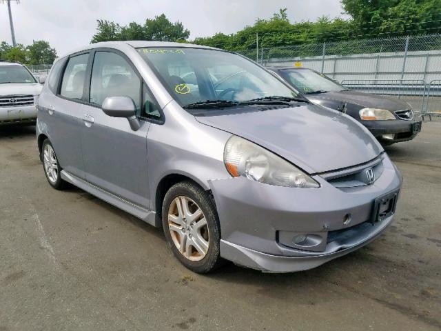 JHMGD38678S055878 - 2008 HONDA FIT SPORT GRAY photo 1