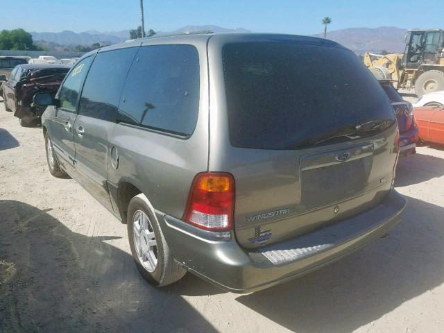 2FMZA52441BA14660 - 2001 FORD WINDSTAR S GREEN photo 3