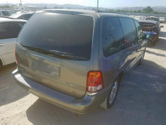 2FMZA52441BA14660 - 2001 FORD WINDSTAR S GREEN photo 4