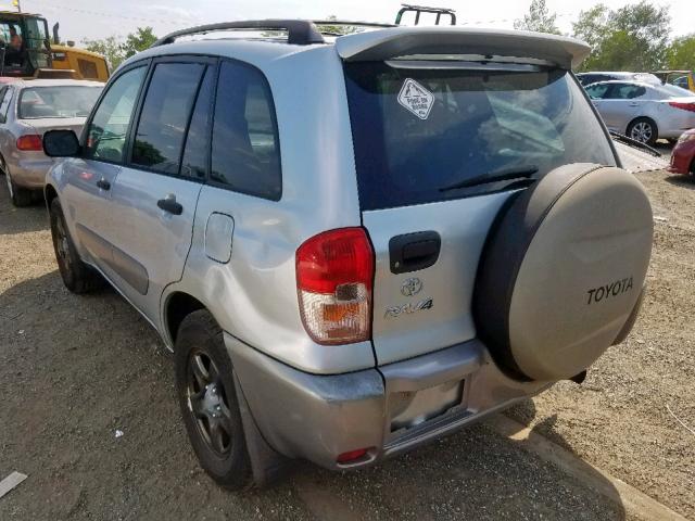 JTEHH20V726033866 - 2002 TOYOTA RAV4 SILVER photo 3